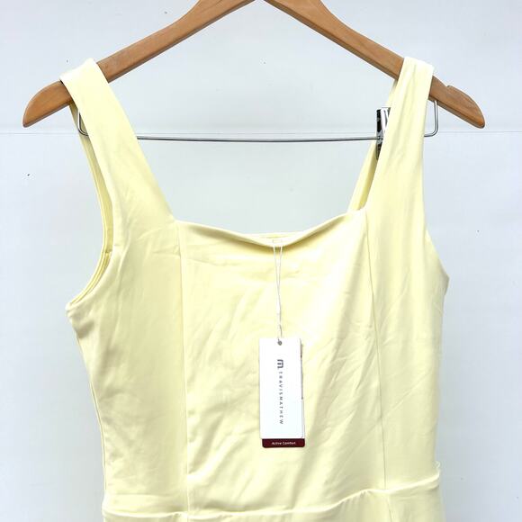 New Travis Mathew Movement Sleeveless Tennis Dress Morning Ray Yellow Medium - Picture 6 of 13